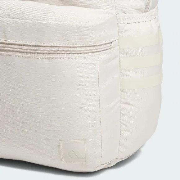 ADIDAS Classic 3S 5 Backpack Gym School Travel Canvas Sand Color Backpack NWT - Picture 5 of 11